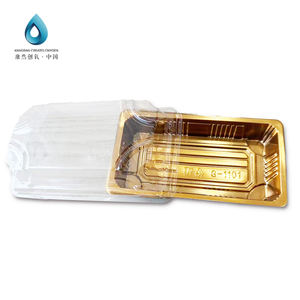 KANGRAN oksijen oluşturur ucuz özel baskı çıkarılabilir plastik suşi saf altın paket servis kutusu - Product Image 3