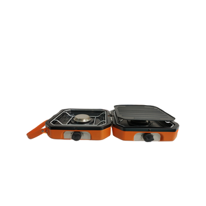 Estufa de Gas portátil para acampar al aire libre, cocina de doble quemador para Picnic, viaje <span class=keywords><strong>a</strong></span> prueba de viento, móvil, alta calidad, ahorro de energí<span class=keywords><strong>a</strong></span> personalizado, CE - Product Image 3