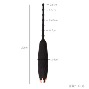 <b>Vibrating</b> Horse Eye Rod Silicone Urethral Stimulator <b>For</b> <b>Men</b> 10-Frequency <b>Vibration</b> Adult Sex Toy - Product Image 2