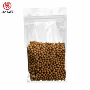 Transparent Resealable Plastic <strong>Ziplock</strong> <strong>Stand</strong> <strong>Pouch</strong> for Baby Food Treats Candies Snacks Spices Herbs Pet Food Packaging - Product Image 4