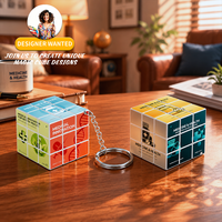 OEM ODM Cube Magique 3x3 pour Jouets de Voyage, Mini Cube Puzzle Portable, Cadeaux Créatifs pour l'Industrie du Tourisme, Coffret Cadeau en Gros