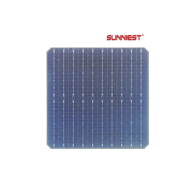 Cellule solaire bifaciale monocristalline 182*182 plaquette de silicium PV 10BB de la fabrication de cellules solaires