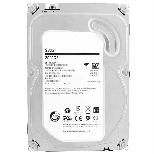 New and Original ST2000VX000 2TB 5900RPM SATA 6Gbps 64MB Cache 3.5 Inch Internal Hard Drive Video Security Unit