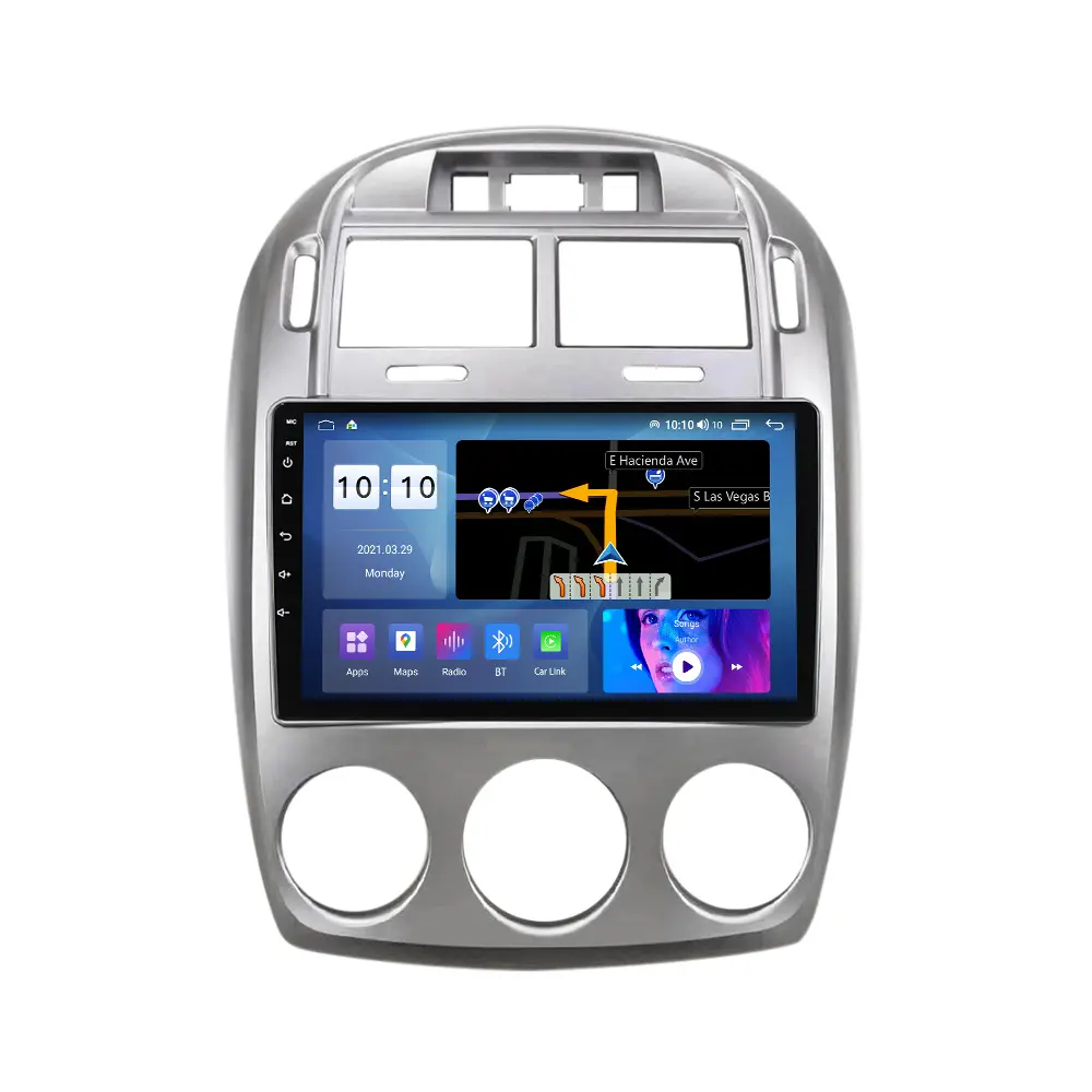 Mekede MS 2 Din tela sensível ao toque Sistema multimídia rádio do carro para KIA Cerato 2005-2006 com Navegação GPS BT DSP