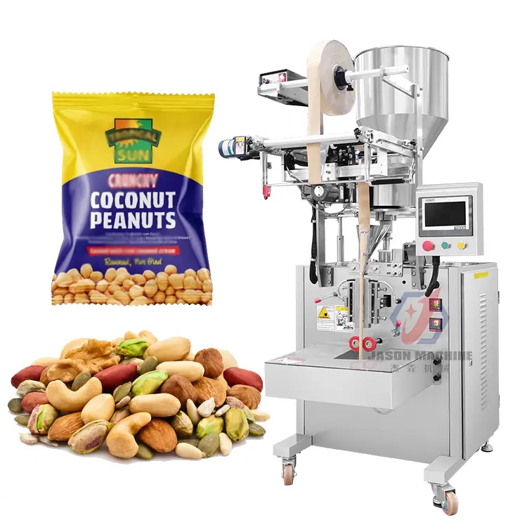 Auf Lager automatische Stick Beutel Beutel Granulat Mandel Cashew geröstete Erdnuss Nüsse Verpackungs maschine