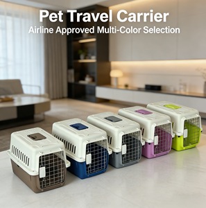 Cage de transport robuste pour animaux de compagnie, conforme IATA, avec verrou anti-évasion, portable, pour clinique vétérinaire, <span class=keywords><strong>camping</strong></span> et voyages en voiture - Product Image 2