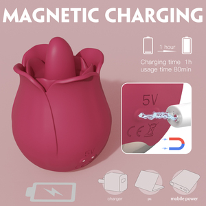 ไวเบรเตอร์รูปดอกกุหลาบขายดี ซิลิโคน ชาร์จไฟได้ ของเล่นดูแลส่วนตัว - Product Image 3