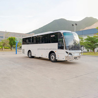 LHD Diesel Cina mewah Bus Coach 50-Seater antar negara baru dek Tunggal 45 kursi transmisi otomatis AC