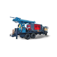Chine Portable Remorque Forage Eau Puits Foreuse Camions Plate-forme De Forage Rotative 200m