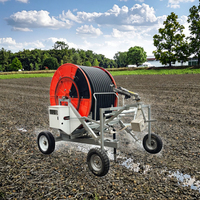 Système d'irrigation automatique JP 75 à haute efficacité avec enrouleur de tuyau en plastique motorisé, surveillance à distance et canon d'arrosage à recyclage automatique