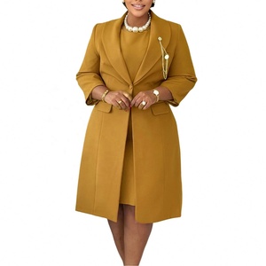 Costumes pour femmes africaines de haute qualité, élégants, avec veste et robe ajustées, ensembles deux pièces pour femmes - Product Image 2