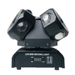 Luz Móvil de Tres Cabezas LED YG SM5WE, Luz de Escenario para Interiores, Uso en KTV y DJ - Product Image 4