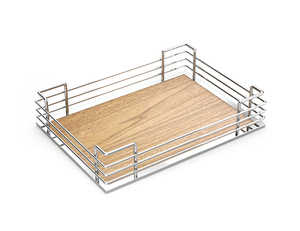Wholesale Glass Tall Master 2-Tier Sliding For <b>Kitchen</b> <b>Cabinet</b> <b>Accessories</b> Blind Corner Pull Out Storage Magic Corner Basket - Product Image 2