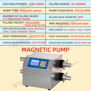 Machine de remplissage de liquides automatique à levage haute performance avec quatre postes de remplissage et pompe à entraînement magnétique pour <span class=keywords><strong>le</strong></span> remplissage d'eau pure - Product Image 5