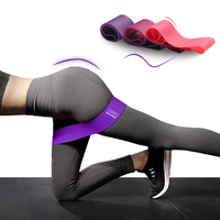 Ensemble de bandes de résistance en tissu polyester, haute élasticité, antidérapantes, pour la musculation à domicile