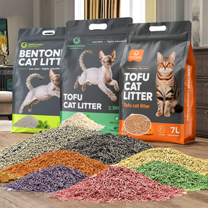 Prix usine OEM Litière pour chat Tofu 1,5 mm 100% écologique naturelle biodégradable au charbon actif et bentonite, parfum fraise - Product Image 2