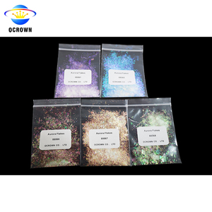 Flocons caméléon couronne arc-en-ciel, pour Nail Art, flocons blancs pour vernis à ongles - Product Image 5