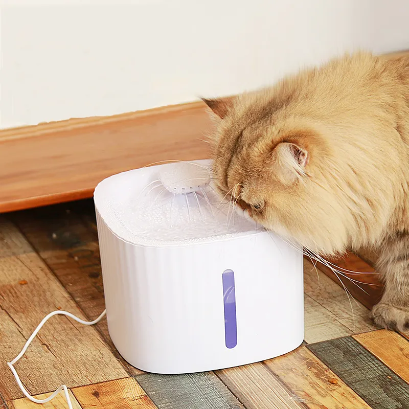 101oz/3L Dog Water Dispenser Automatic Pet Cat Water Fountain with Light For Cats Dogs Multiple Pets