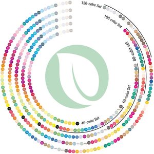 Marcadores de Arte de Alcohol de Doble Punta <span class=keywords><strong>Ohuhu</strong></span>, 40 Colores, Rotuladores Resaltadores para Dibujar, Bosquejar y Colorear para Adultos - Product Image 6