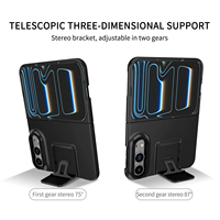 Nouvelle arrivée : Étui pliable pour iPhone Duo, support réglable à double angle, coque rigide antichoc robuste, protection pour téléphone portable