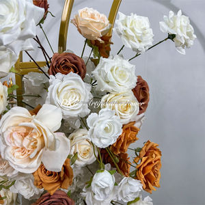 Decoraciones para Bodas al Aire Libre, Arreglo Floral Artificial de Orquídeas y Rosas para Decoración del Hogar, Centros de Mesa para Eventos - Product Image 5