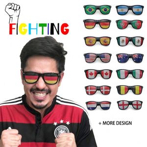 Lunettes de soleil personnalisées 2026 pour match de football, couleurs orange, blanc, vert, drapeau national de la Côte d'Ivoire, avec protection UV400, à prix abordable - Product Image 2