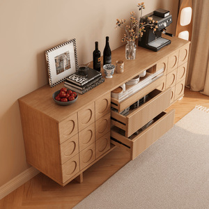 Solid Wood Chest Of <b>Drawers</b> 1.6x1.8 Rustic Style Storage Cabinet For Bedroom Living Room Freestanding - Product Image 1