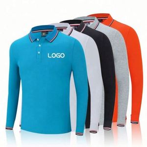 Fashion New Materials Double Pique Woven Solid Cotton Men's Long Sleeve for <b>Shirts</b> Turn-Down Collar Anti-Wrinkle Breathable - Product Image 1