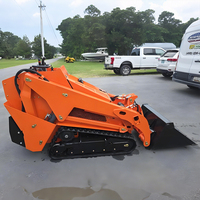 DRT-V1000 Compacte Mini Skid Steer Loader voor onderhoud van fruitteeltbedrijven, kleine graafwerken en afvalverwerking bij de bouw