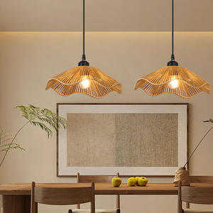 Lámpara Colgante LED de Hierro Estilo Retro Su Chan Pavilion, Lámpara de Mesa Creativa para Hoteles y Casas de Huéspedes - Product Image 1