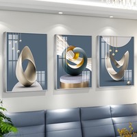 Tableau mural moderne de luxe doré, art déco abstrait, peinture en porcelaine cristalline, cadre photo pour salon, toile encadrée