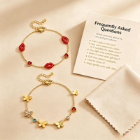 Nieuwe trendy gouden roestvrijstalen armband met olieachtige druppel, fruit- en bloemenmotief, ingelegd met zirkoon, minimalistisch, exquisiete dames cadeau sieraden