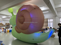 Décoration de paysage Modèle animal gonflable escargot gonflable lumineux