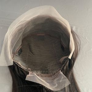 วิกผมแท้สีธรรมชาติแบบเต็มศีรษะทรงบ๊อบ ผมอินเดีย โปร่งใสสำหรับวิกผม ความหนาแน่น 180% - Product Image 5