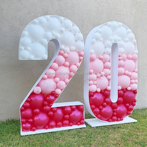 60 pollici 3D Palloncino Numero Mosaico Festa di Compleanno Lettera Tutorial - Product Image 2