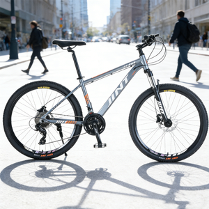 Bicicleta de Montaña de Aluminio de 26 Pulgadas con Velocidad Variable, Frenos de Disco Dobles, Horquilla con Resorte de Aceite, Capacidad de Carga de 150 kg, Sillín Confortable, BIC-011 Alumin - Product Image 4