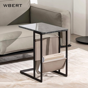 WBERT Luxury Italian Marble Side Table Modern Design for Guesthouse Club Sales Office Hotel Living Room <b>Corner</b> Table - Product Image 3