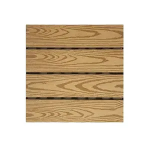 Wood Plastic Composite Wpc Decking Tiles Teak Color Hot Sale