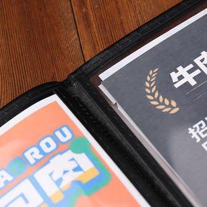 Portamenu in PVC Trasparente A4 per <span class=keywords><strong>Ristoranti</strong></span>, 1/2/3/4/6/8 Pagine, Superfici di Visualizzazione Chiare, 8.5*11 Pollici - Product Image 3