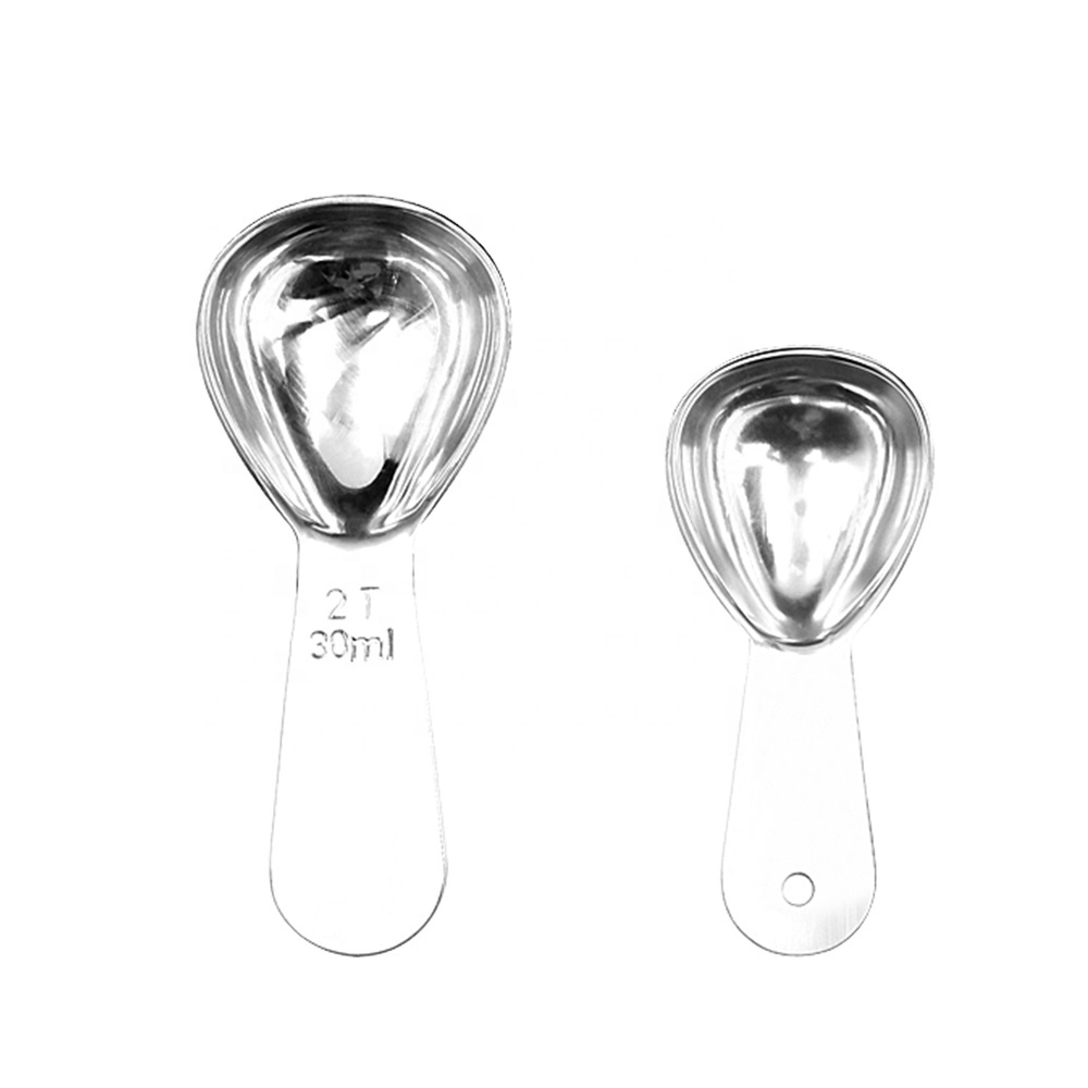 Ложка для чая и кофе на заказ, мерная ложка из нержавеющей стали, кофейная ложка, металлические мерные ложки 1/2 столовая ложка (15 мл/30 мл)