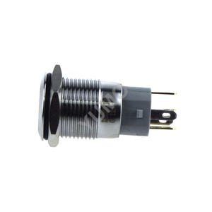 8Mm Nhỏ Mini <span class=keywords><strong>6V</strong></span> Ánh Sáng Tự Thiết Lập Lại Kim Loại 4 Gồ Ghề Đẩy Nút Chuyển Ngắn 12 /16/19/Với Điện Biểu Tượng Màu Đỏ G19 - Product Image 1