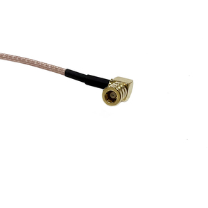 สาย RG178 ขนาด 25 x 25 มม. แบบแผ่น พร้อมหัวต่อตัวเมียแบบ Slab n ไปยังหัวต่อตัวผู้แบบมุมฉาก 90 องศา - Product Image 1