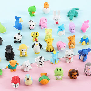 Saudodo на заказ каваи мини в форме животного 3D карандаш ластик топперы милые резиновые рекламные ластики - Product Image 2