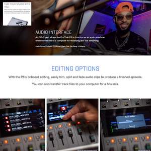 <span class=keywords><strong>Zoom</strong></span> Podtrak P8 Carte son portable 8 canaux pour diffusion en direct, six entrées micro, <span class=keywords><strong>enregistreur</strong></span> <span class=keywords><strong>vocal</strong></span> multipiste pour podcast, enregistrement et édition - Product Image 5