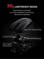 Mouse Nirkabel Sensor VXE MAD R PAW3395 Grosir Pabrik, Mouse Optik Ringan Mode Ganda, Mouse Gaming Nirkabel