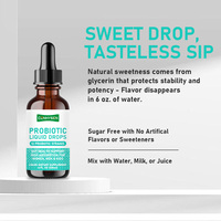 Gouttes liquides probiotiques OEM ODM avec 12 souches probiotiques pour soutenir la santé intestinale, une absorption élevée, l'équilibre digestif, le confort et l'immunité