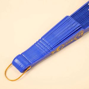 Abanico Plegable de Estilo Chino, Regalo Artesanal, Abanico de Plástico con Polvo Dorado, Abanico de Mano para Baile, Bodas y Fiestas - Product Image 6