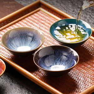 Stile giapponese fatto a mano in ceramica tazza di tè Kung Fu Set da tè Chazhan antica piccola tazza singola Zen Puer tazza di tè tazza cono all'ingrosso - Product Image 2