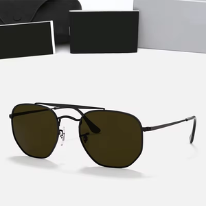 Gafas de Sol de Moda, Diseño de Lujo Unisex, Montura Metálica, Modelo 3648 con Doble Puente, para Hombre y Mujer - Product Image 1