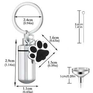 Guci Keramik untuk Hewan Peliharaan Kecil, Wadah Penyimpanan Abu yang Indah, Kenang-kenangan Peringatan yang Menawan untuk Hewan Peliharaan Kesayangan - Product Image 4